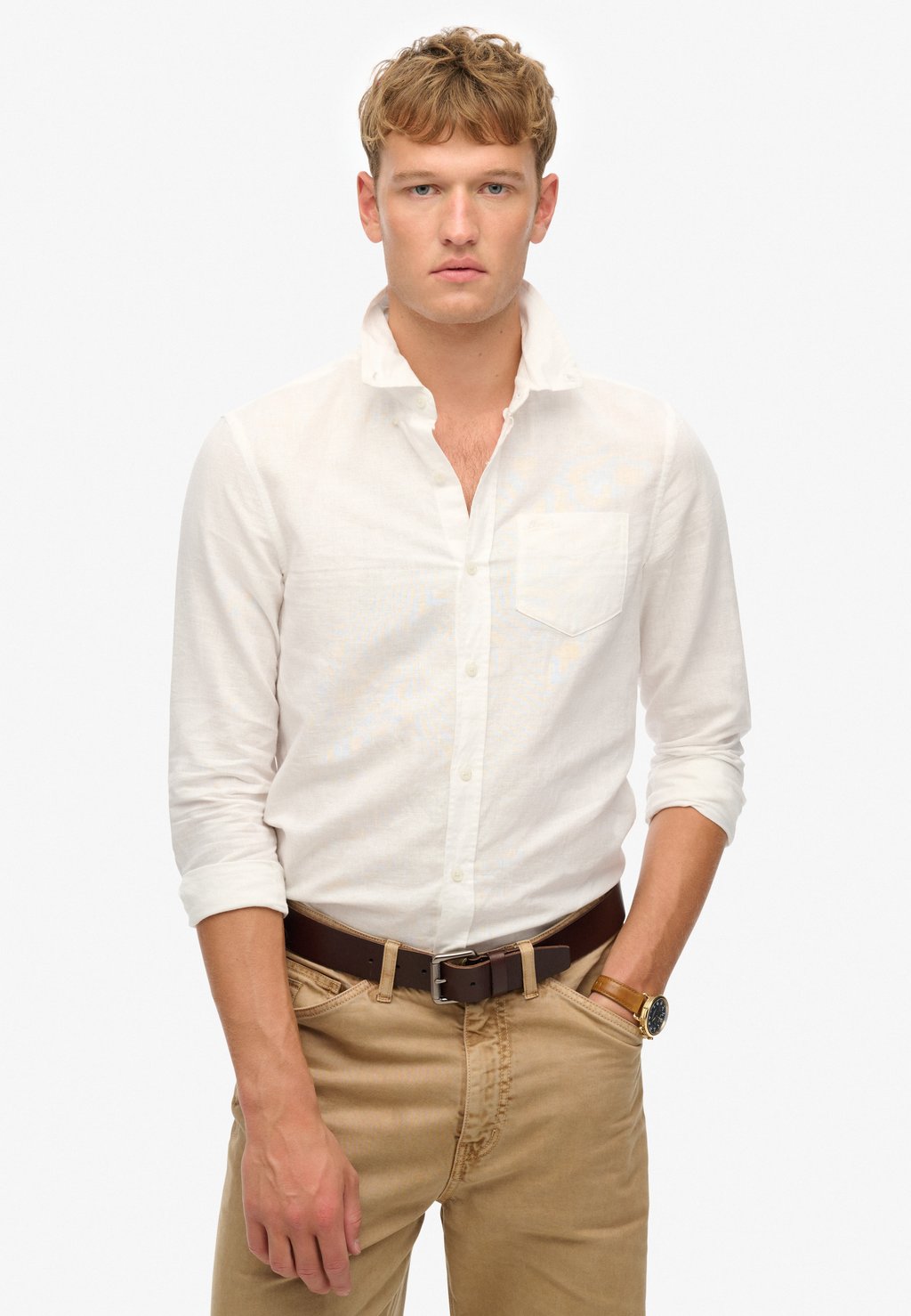 

Рубашка LONG SLEEVE Superdry, кремовый