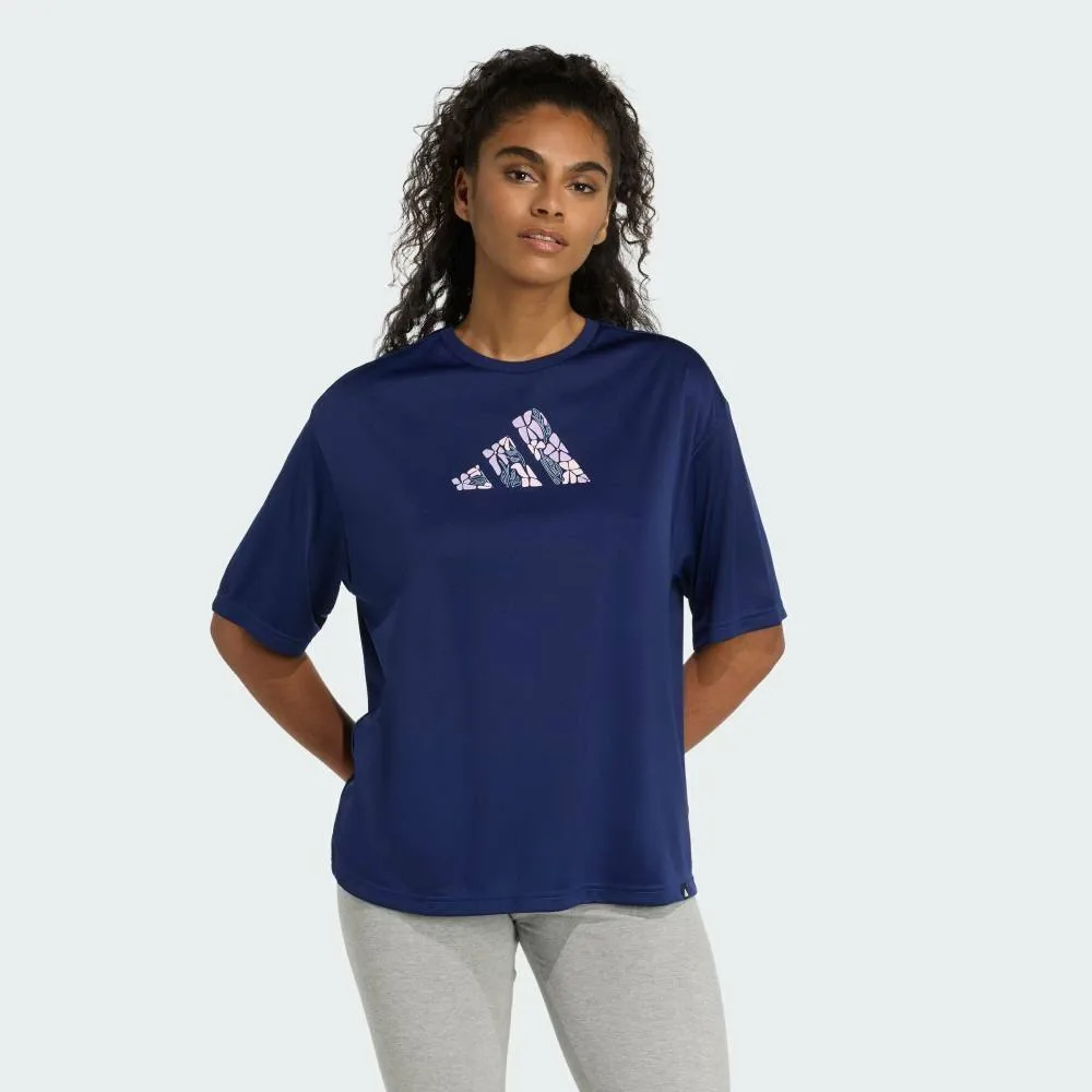 Футболка Soft Side с графическим принтом Adidas, blue