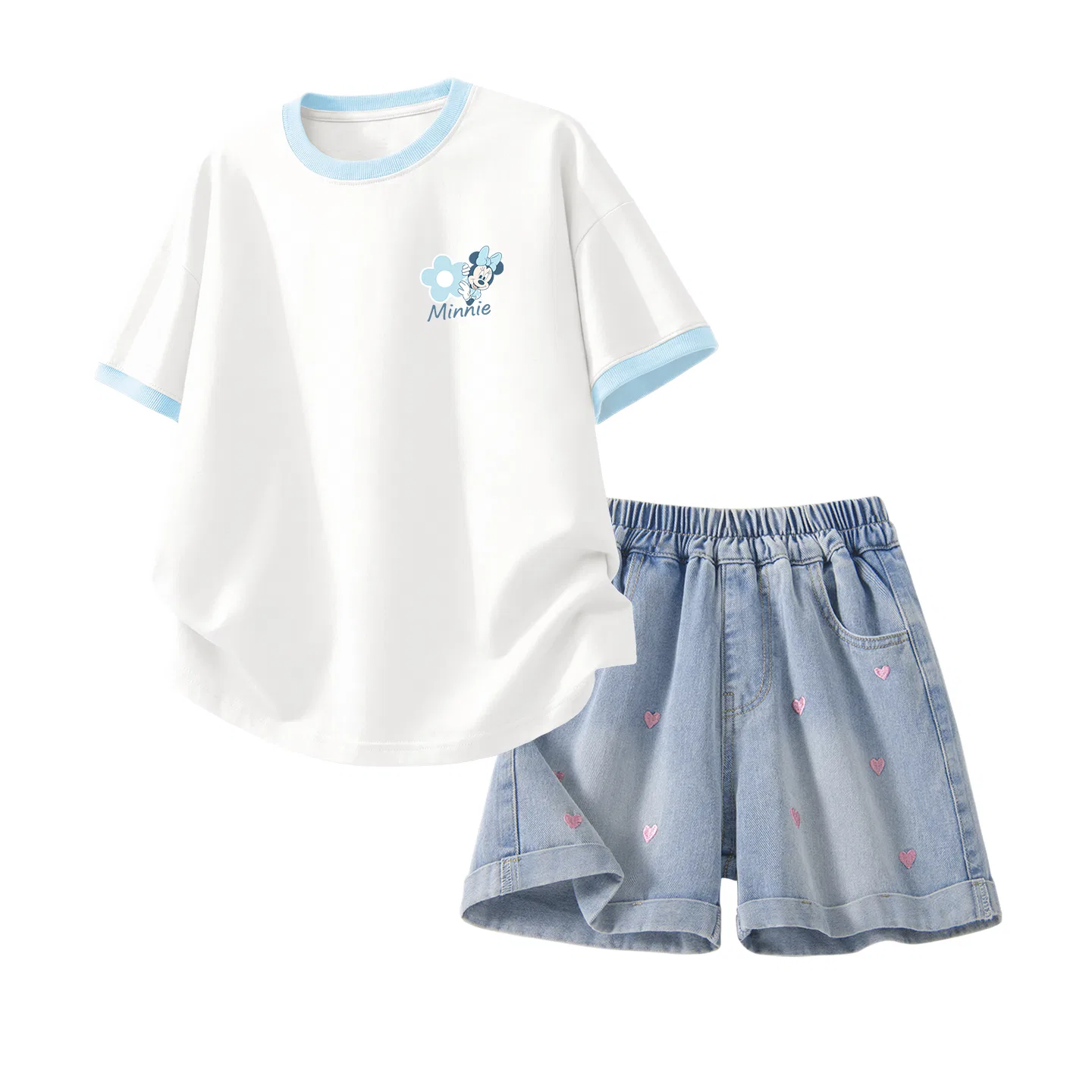 Спортивный костюм из 2 предметов Disney, Dido K White Purple+Solid Color Denim Blue — фото 4