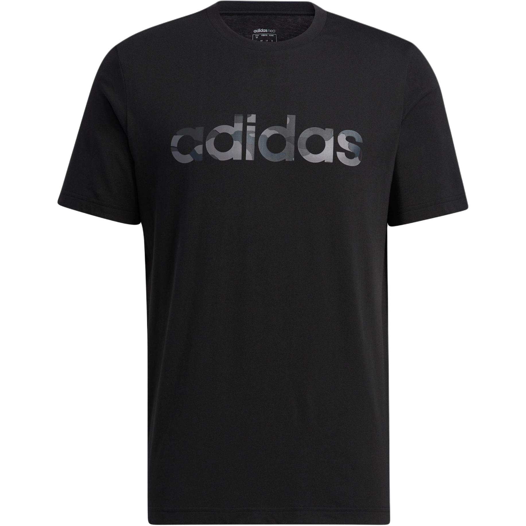 

Футболка прямая мужская черная Adidas Neo