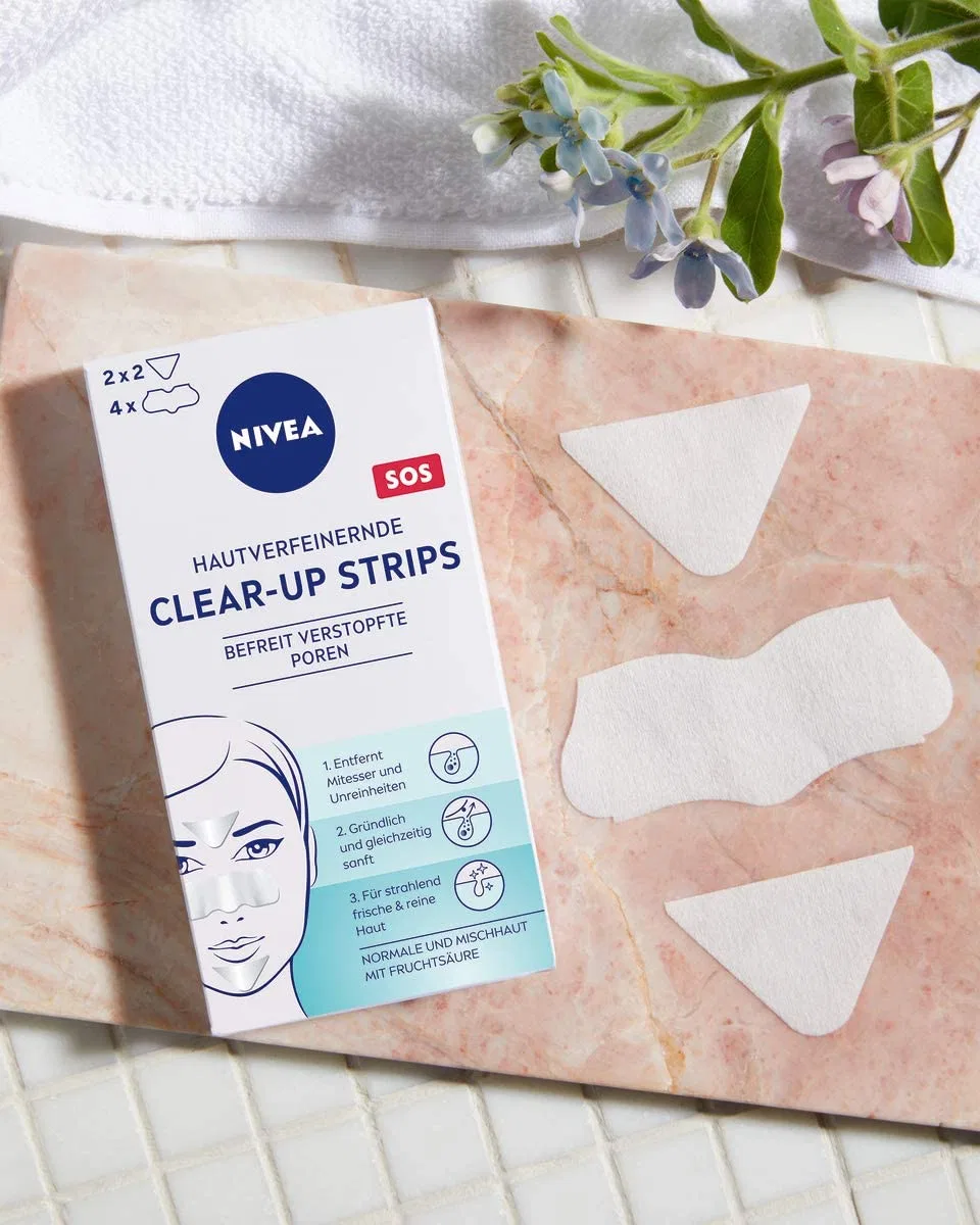 Очищающие полоски для лица NIVEA Visage Clear Up Strips с фруктовой кислотой Nivea — фото 3