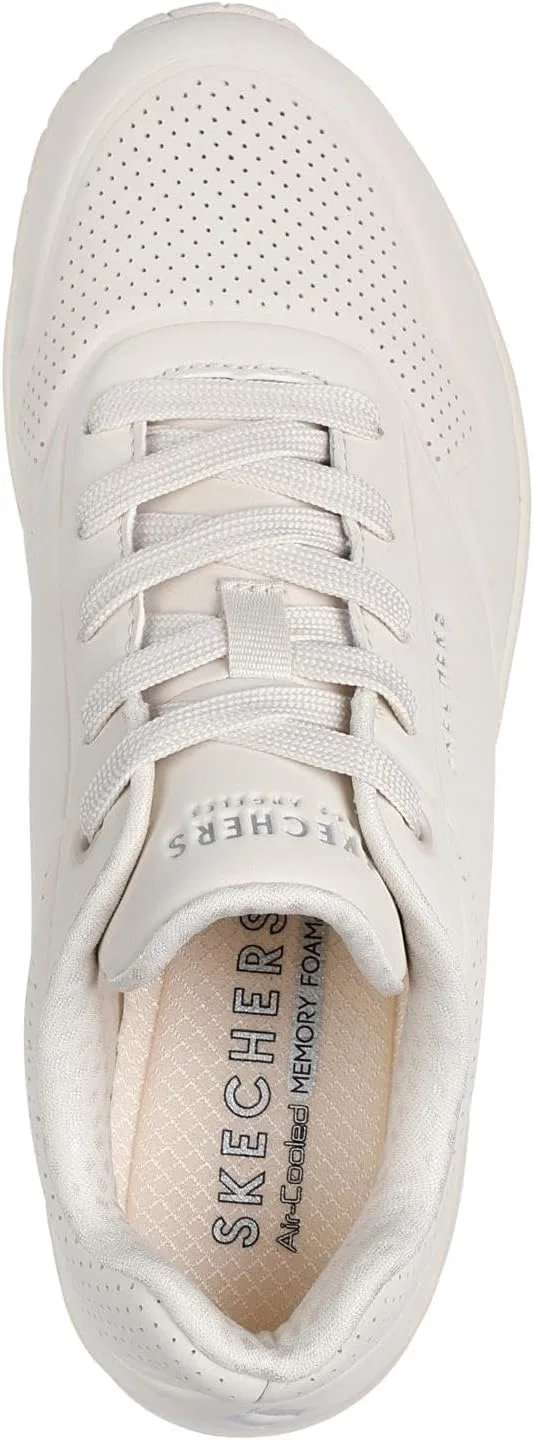 Женские кроссовки Skechers UNO Stand On Air, Off White Durabuck Mesh — фото 4