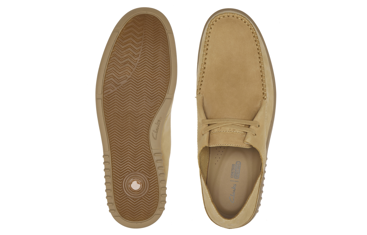 Мужские повседневные ботинки мужские низкие кеды светло-коричневый Clarks, светло-коричневый 261781817 — фото 3