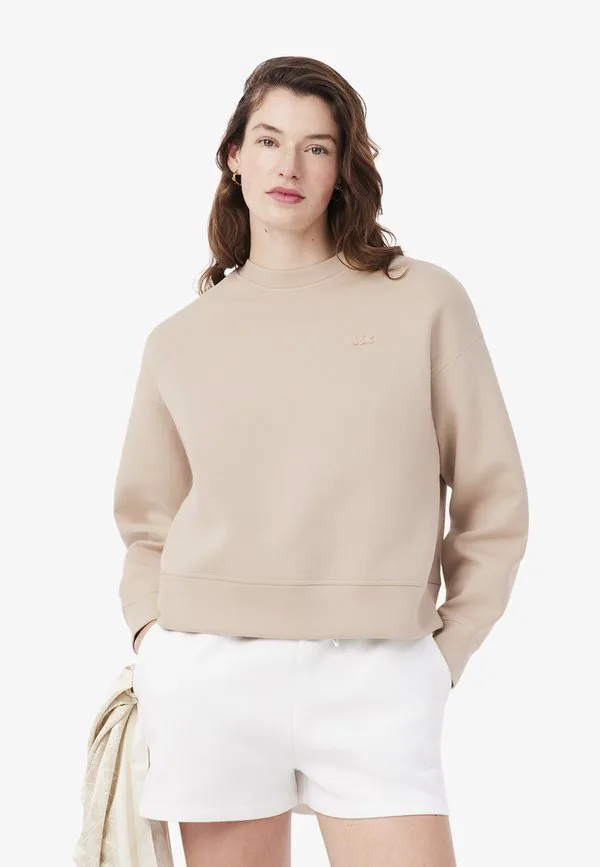 Толстовка Lacoste Beige-Xf, Однотонная, Бежевый