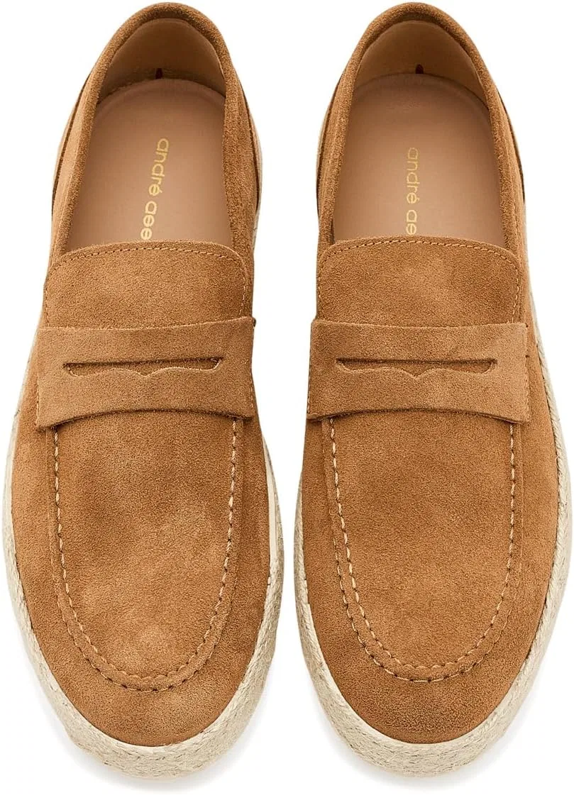 Лоферы мужские André Assous, Cognac Suede — фото 3