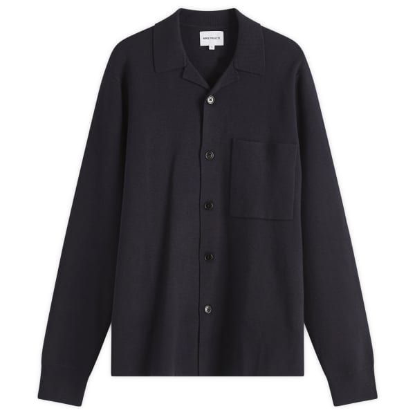 

Куртка Nicolai из мериносовой шерсти и хлопка Milano Norse Projects, темно-темно-синий