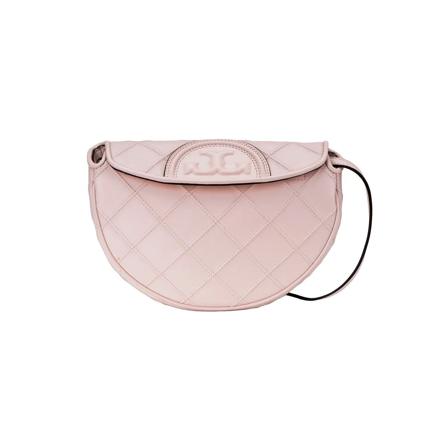 

TORY BURCH Кожаная сумка-полумесяц Fleming с цепочкой, Light Pink