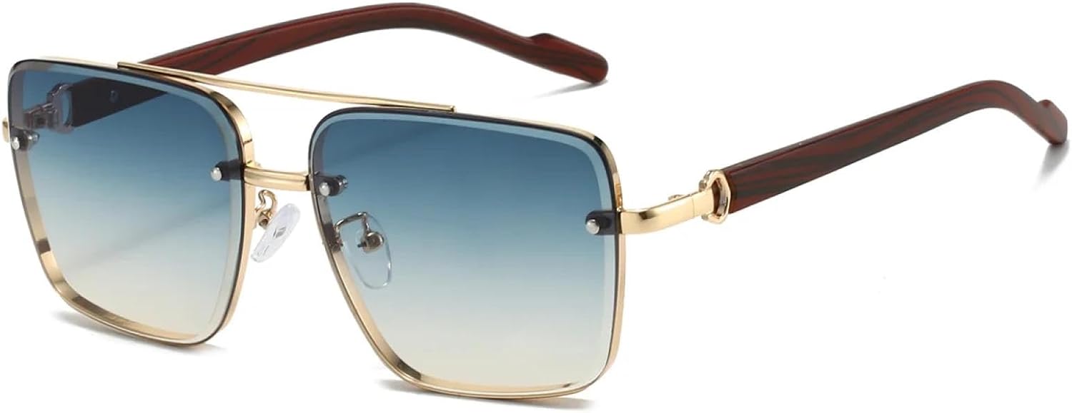 

Солнцезащитные очки с защитой от УФ-излучения UV400 | Металлическая двойная перемычка | Для женщин и мужчин | Для занятий спортом на открытом воздухе и вождения DSVIGF, 04