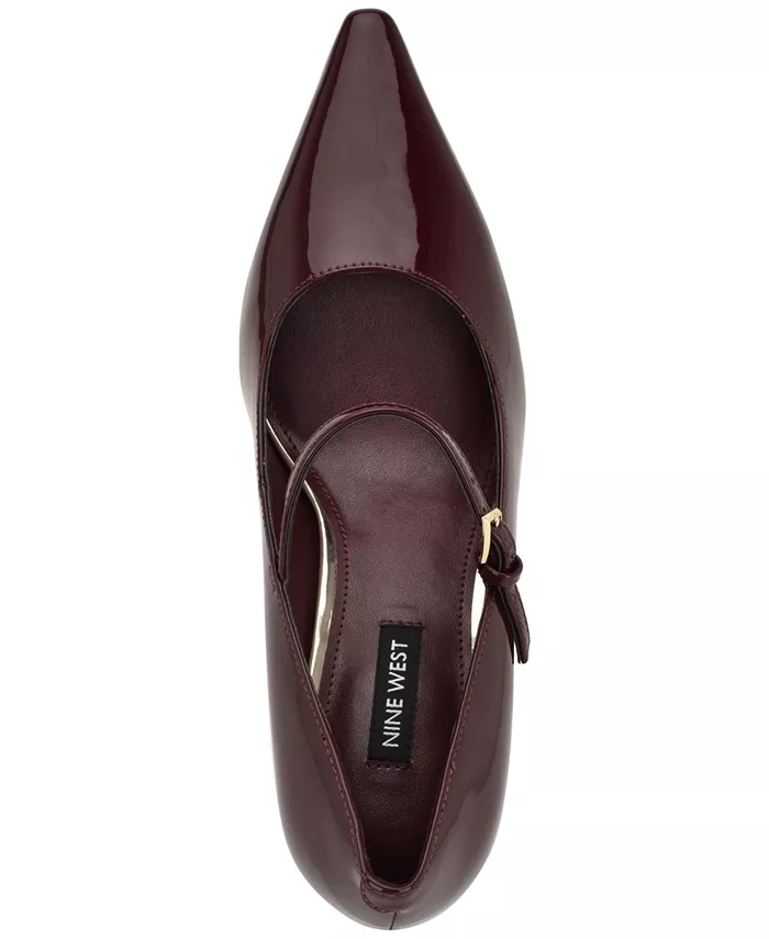 Женские туфли Krest Snip Toe в стиле Mary Jane Nine West, красный — фото 4
