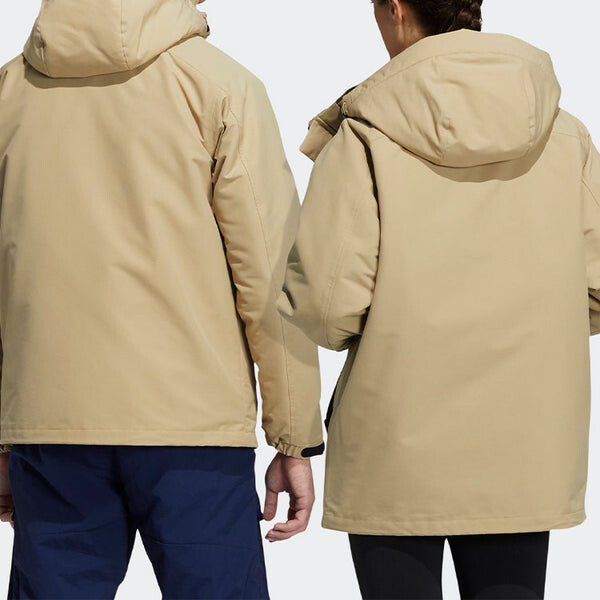 Пуховик adidas 3in1 Dwn Jkt 3 In 1 Stay Warm Hooded Down Jacket Light Khaki, хаки — фото 4