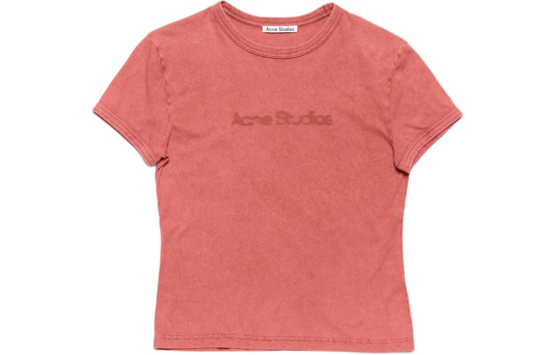 

Футболка классическая женская красная Acne Studios