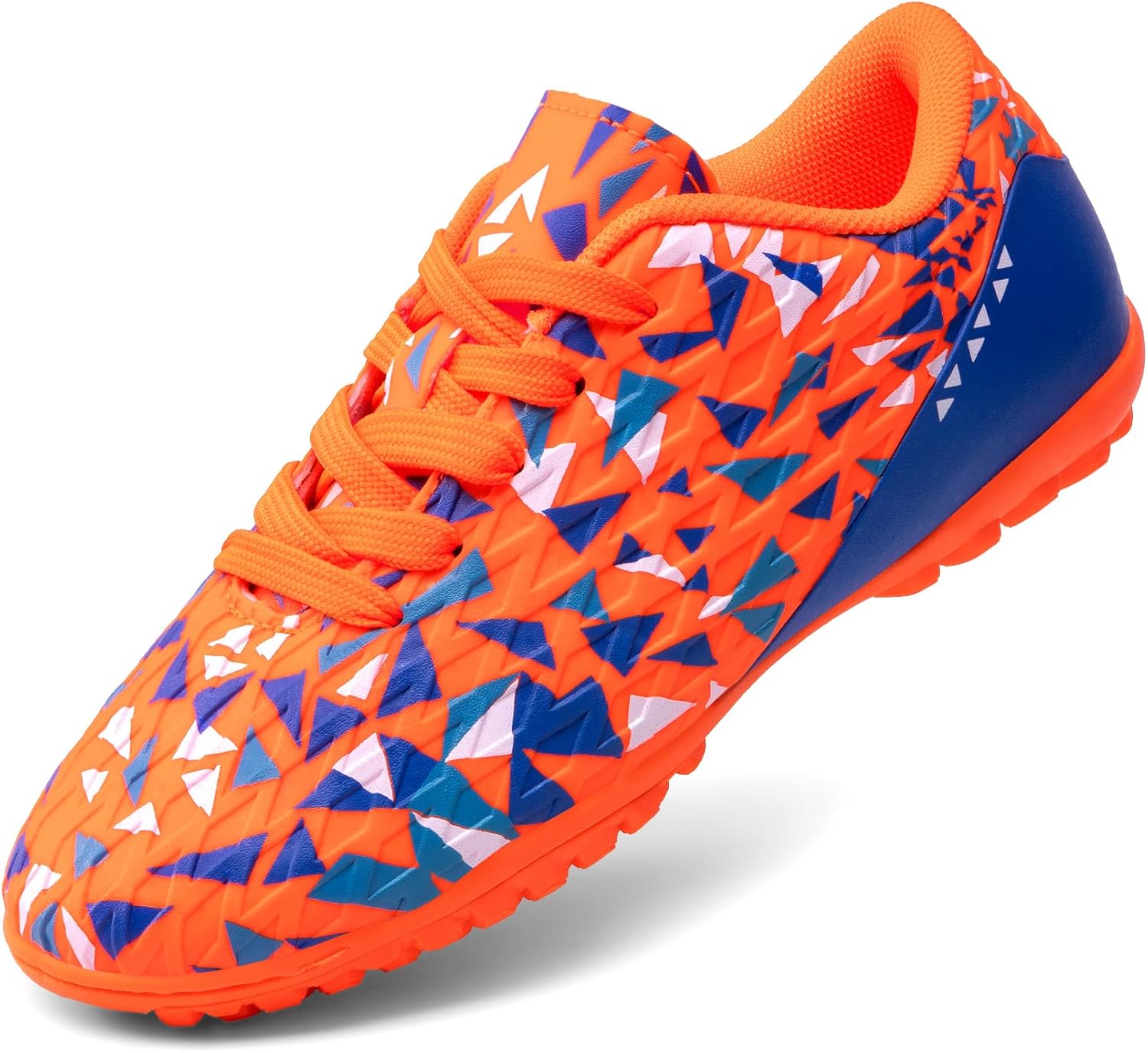 

Кроссовки для футбола DREAM PAIRS для мальчиков и девочек, футзальная обувь с шнуровкой для маленьких и больших детей, синий/оранжевый