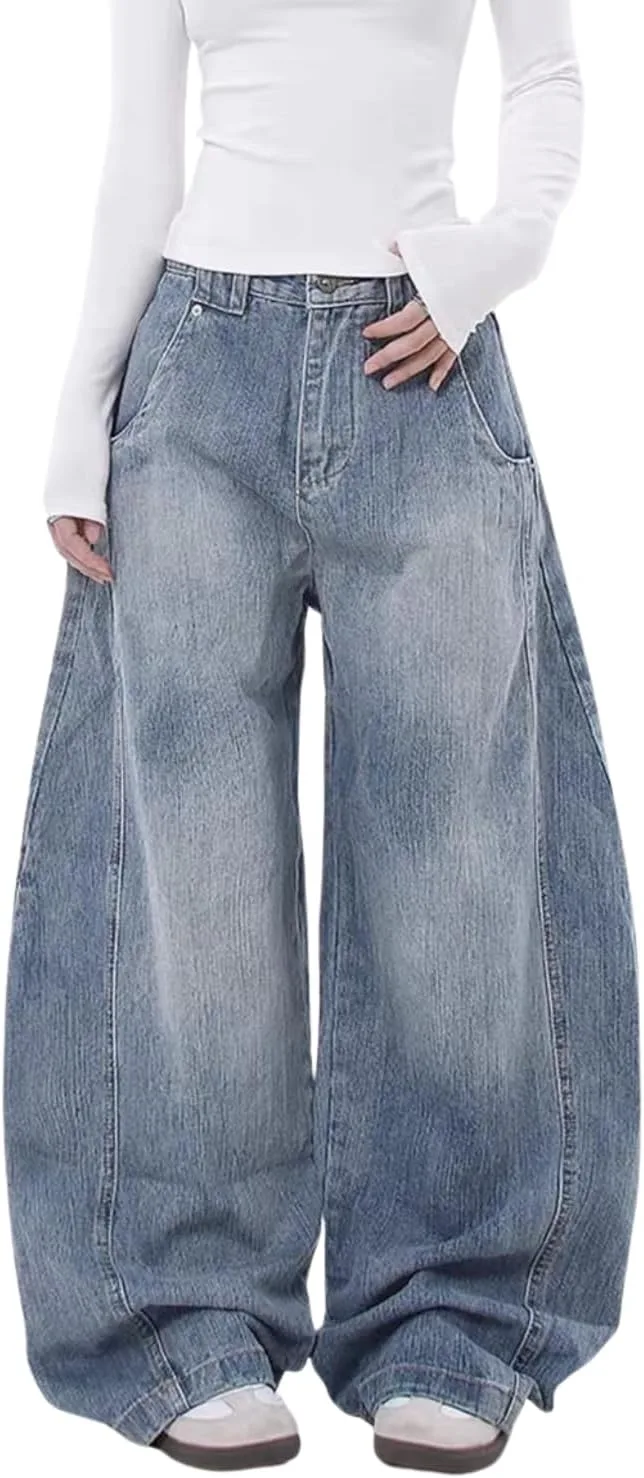 

Брюки джинсы Baggy Wide Leg Low Rise PEAINJ