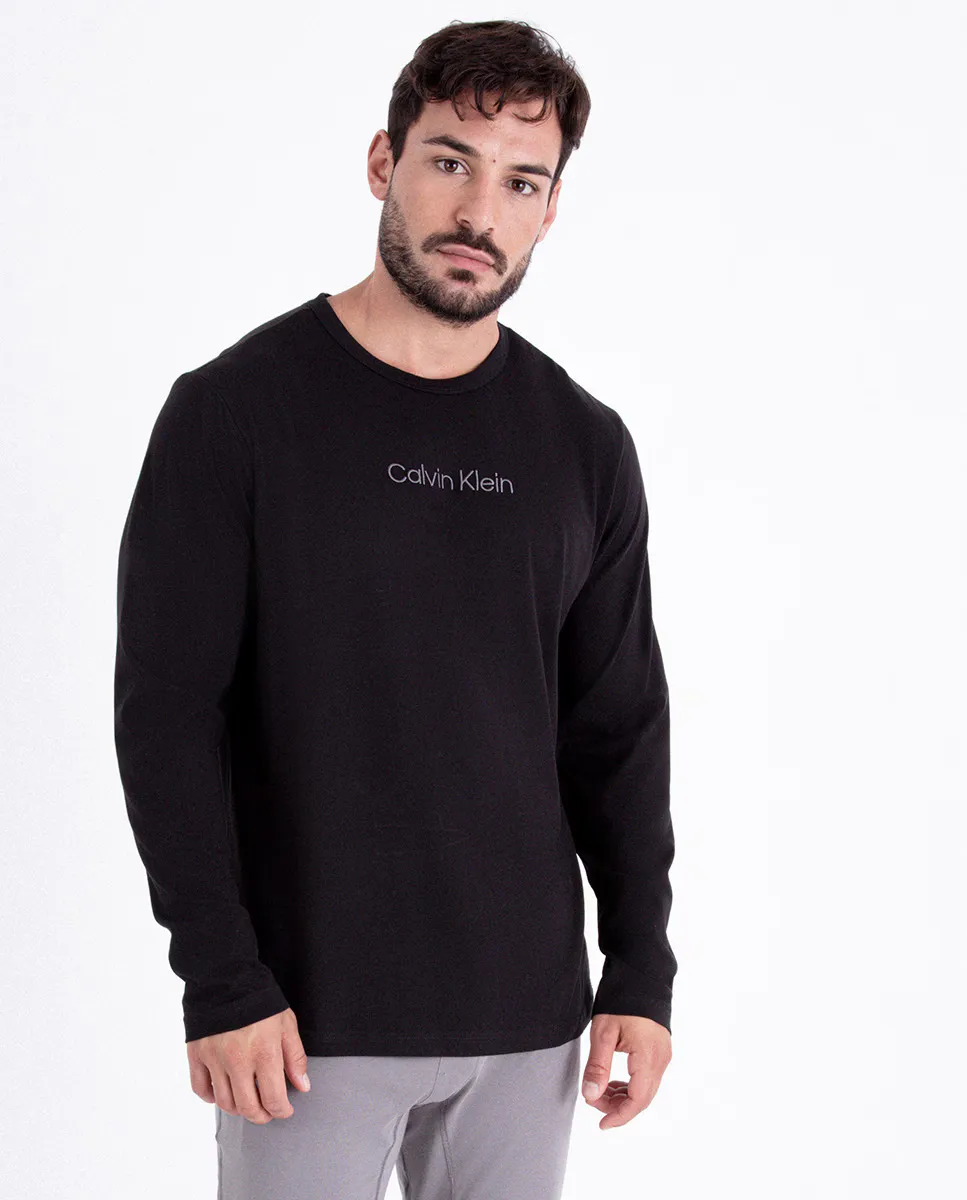 

Футболка с длинным рукавом для жизни дома Calvin Klein, чёрный