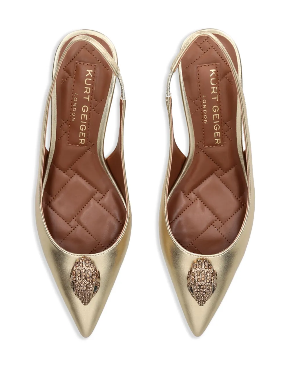 Туфли Belgravia с ремешком на пятке Kurt Geiger London, золотистый — фото 4