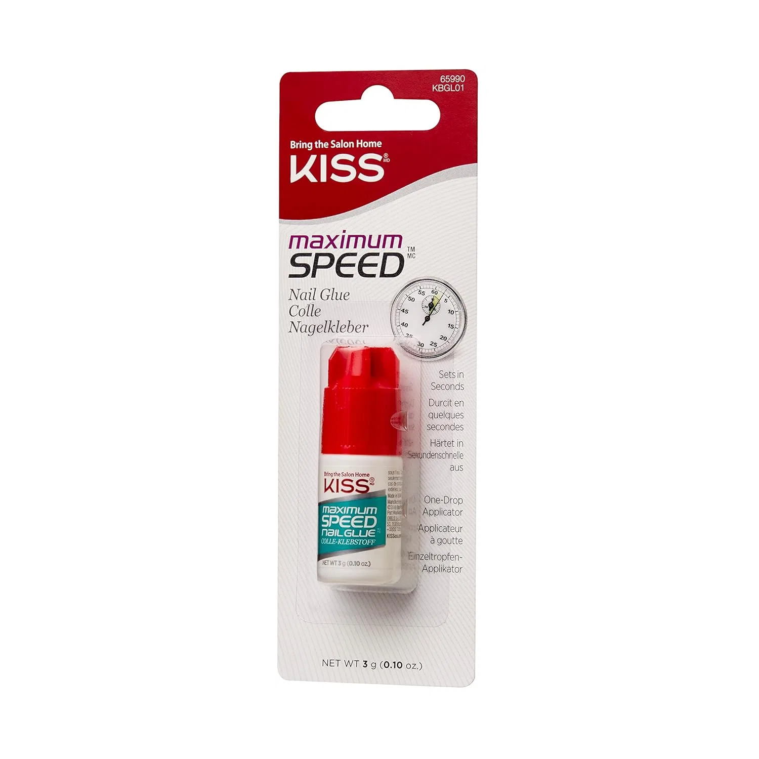 Клей для ногтей Kiss «Colla Top Speed» прозрачный Kiss