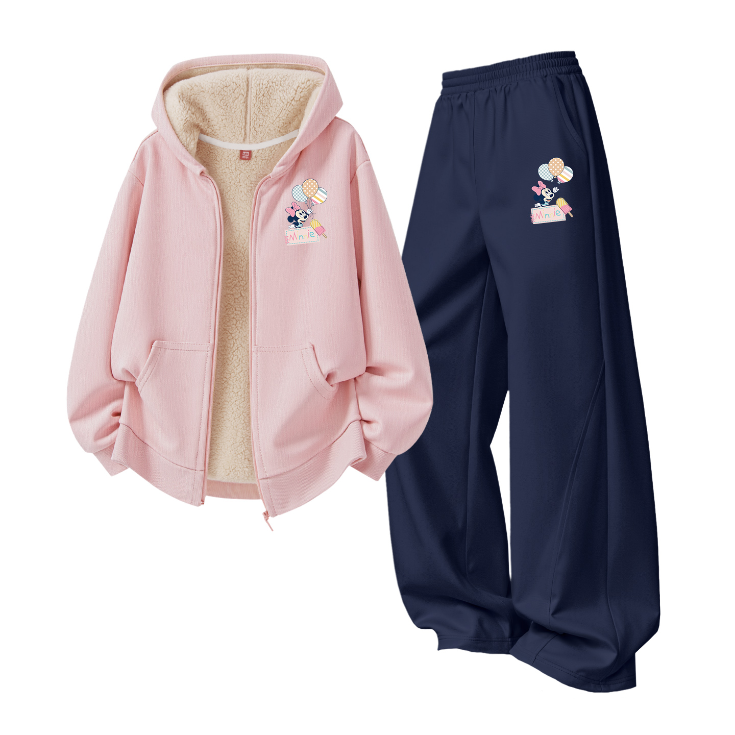 

Детская повседневная спортивная одежда Disney, розовый