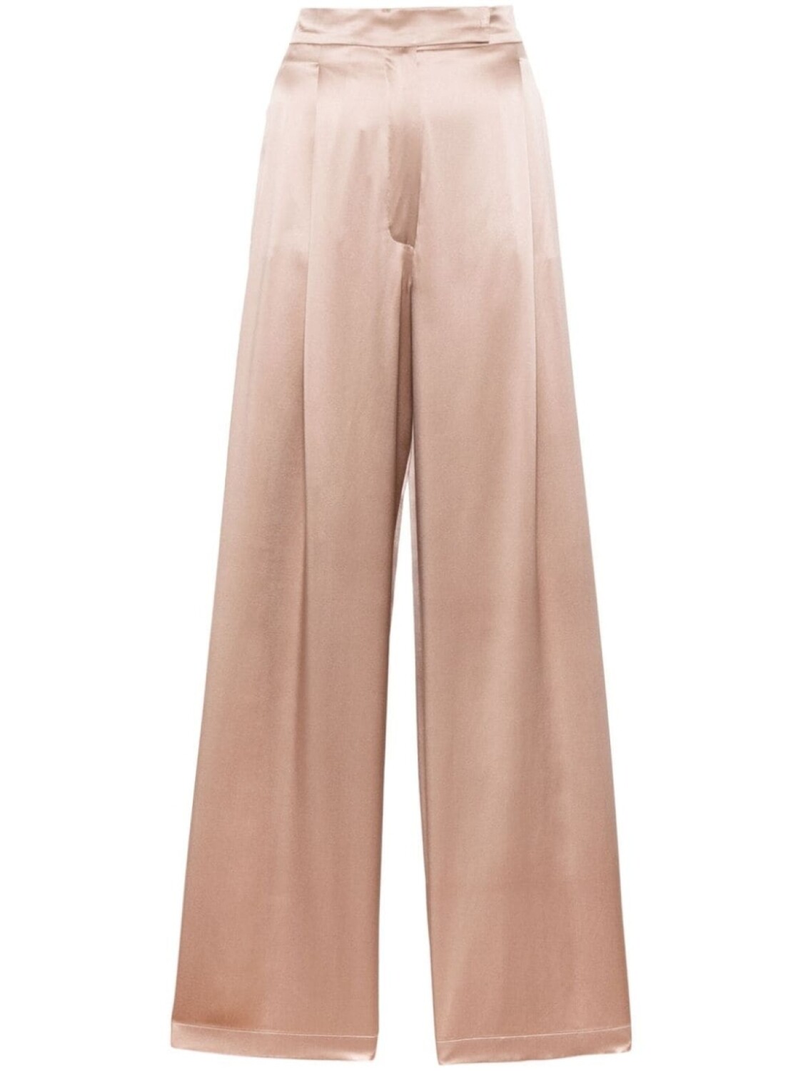 

Шелковые брюки Fiesta широкого кроя Max Mara, бежевый