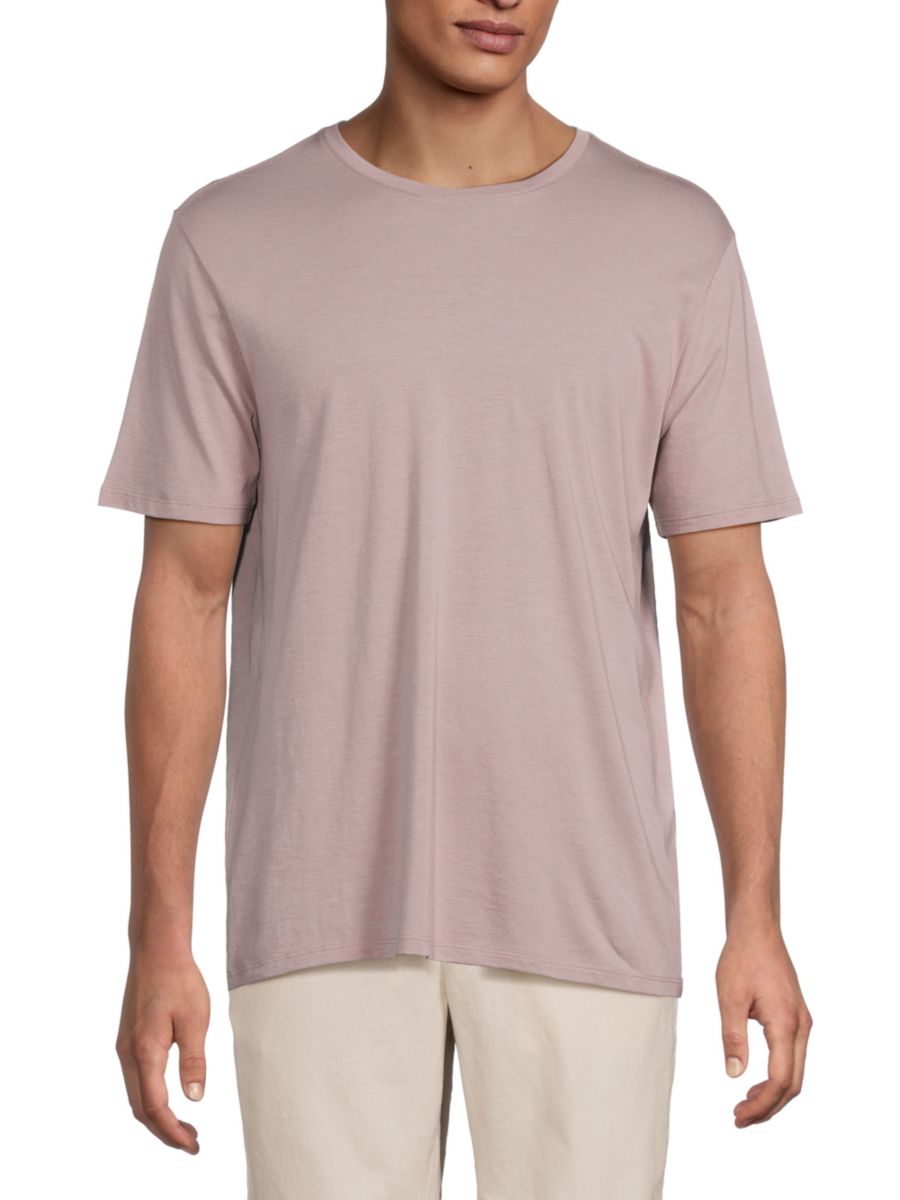

Футболка из хлопка пима Vince, цвет Shadow Mauve