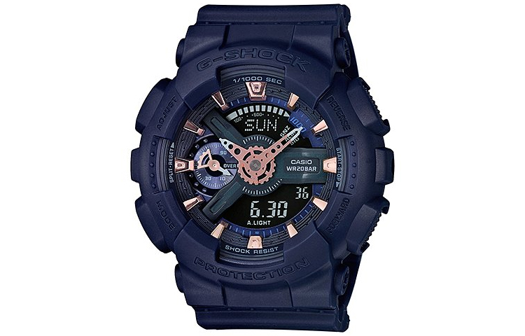 

Женские черные часы GMA-S110CM-2A CASIO