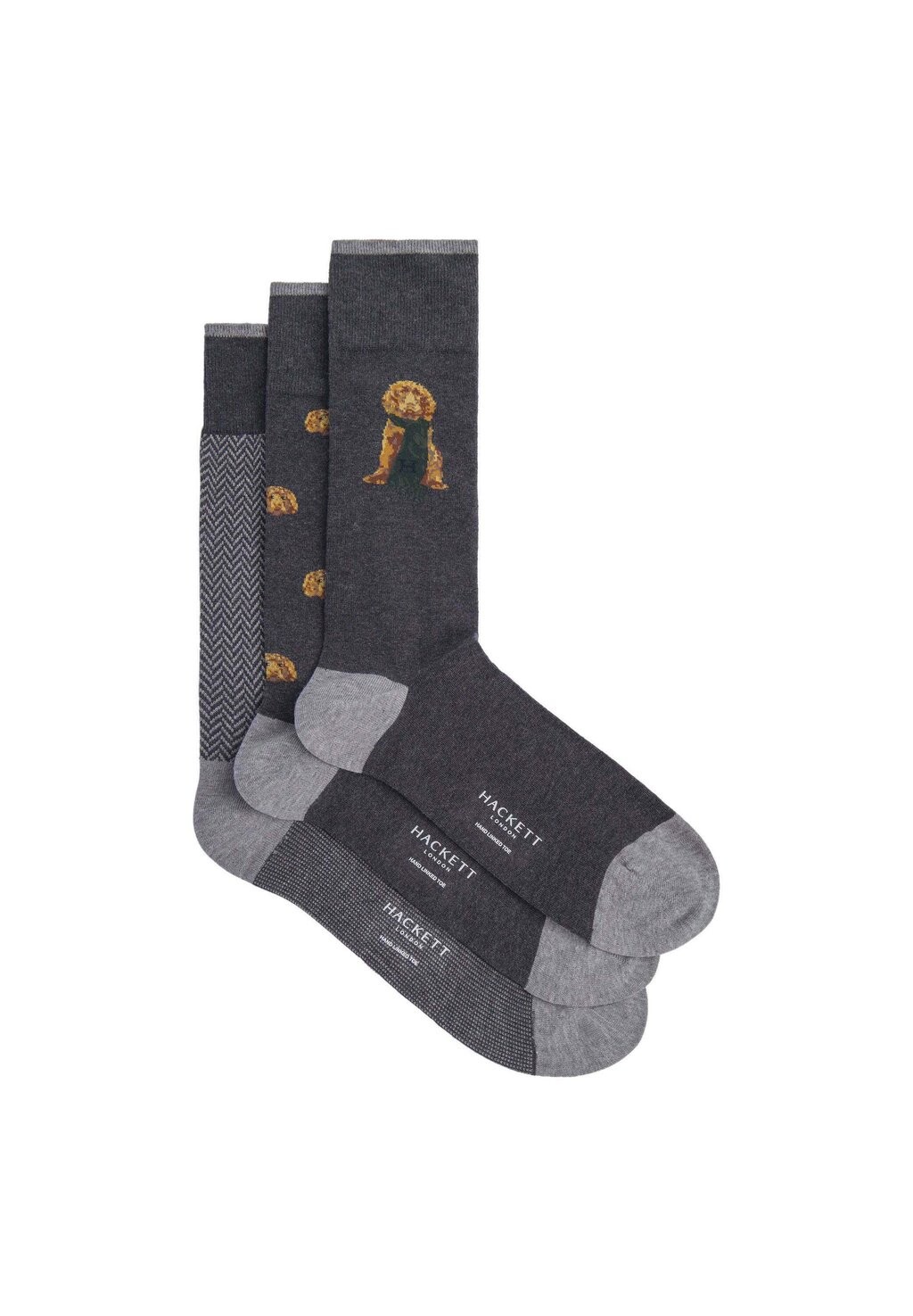 

Носки HARRY 3 PACK Hackett London, серый
