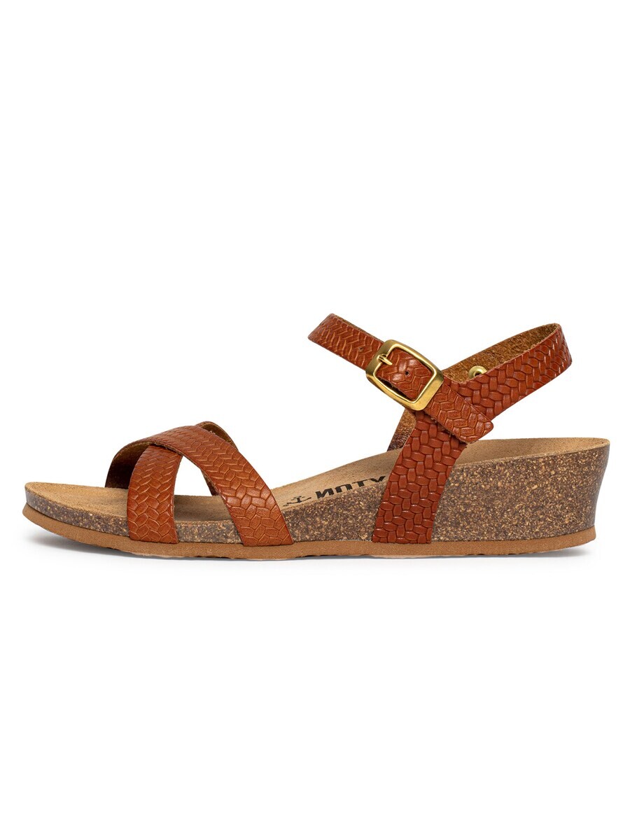 Босоножки на высоком каблуке Bayton Strap Sandals Lajas, коричневый