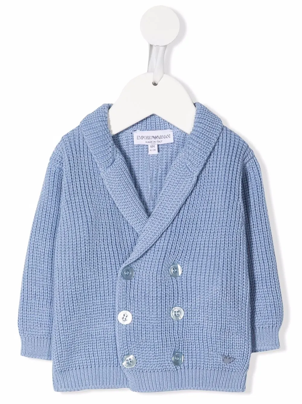 

Двубортный кардиган Emporio Armani Kids, синий