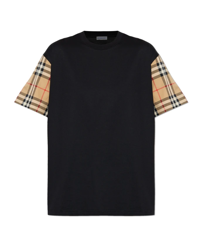 

Хлопковая футболка Burberry, черный