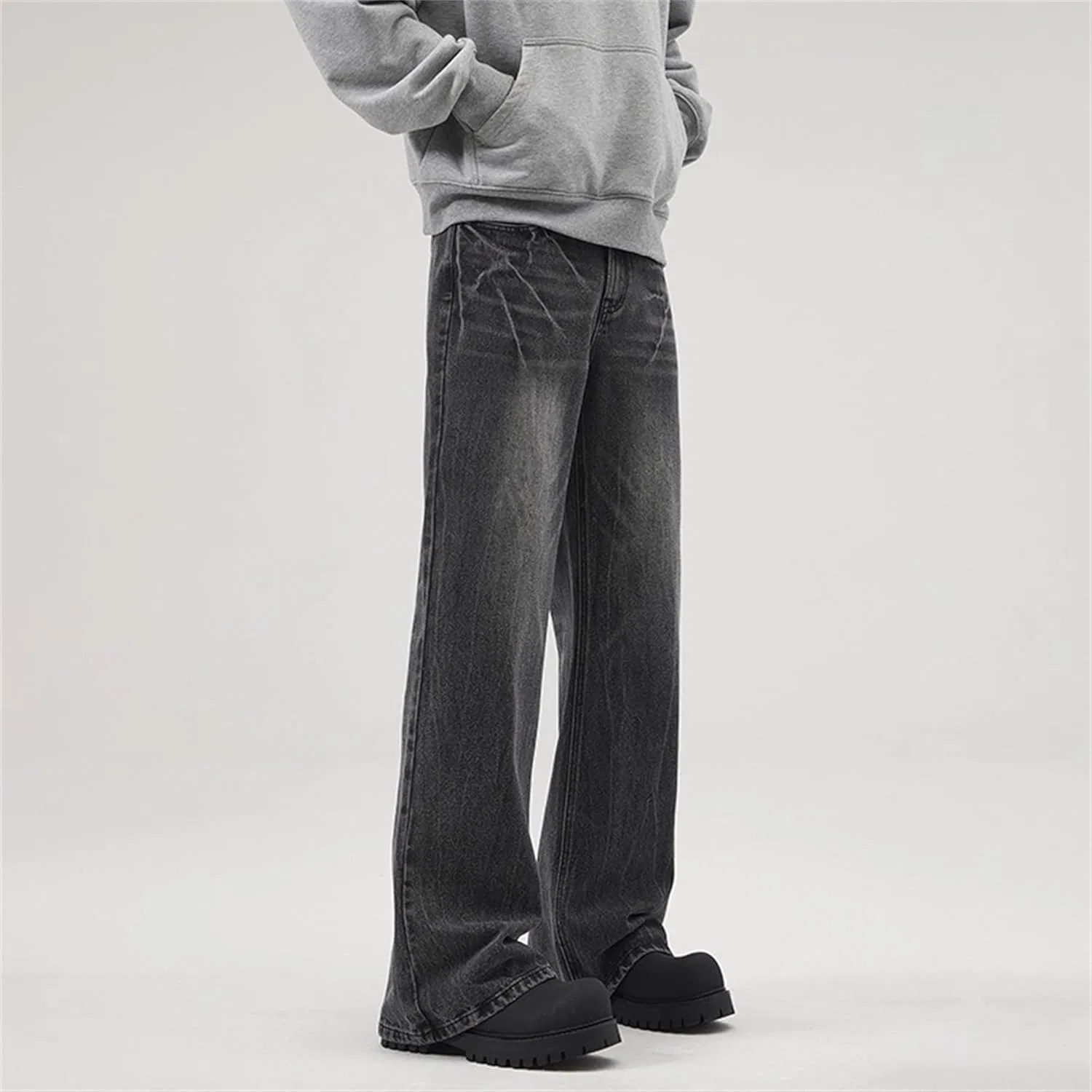 Джинсы свободные Y2k Skater Black — фото 4