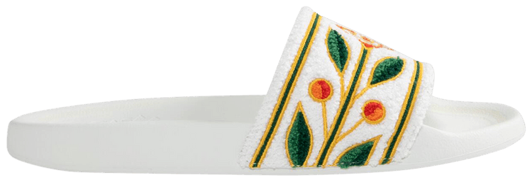 

Шлепанцы Casablanca Embroidered Terry Slide 'Laurel', белый