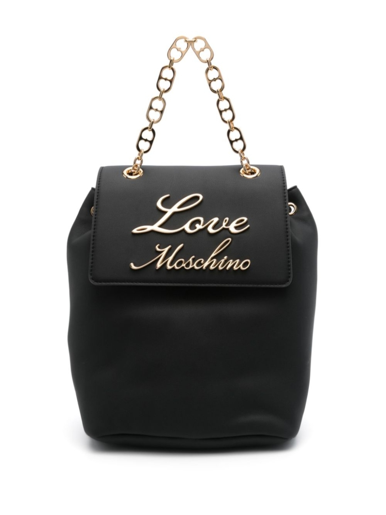 

Рюкзак с логотипом Love Moschino, черный