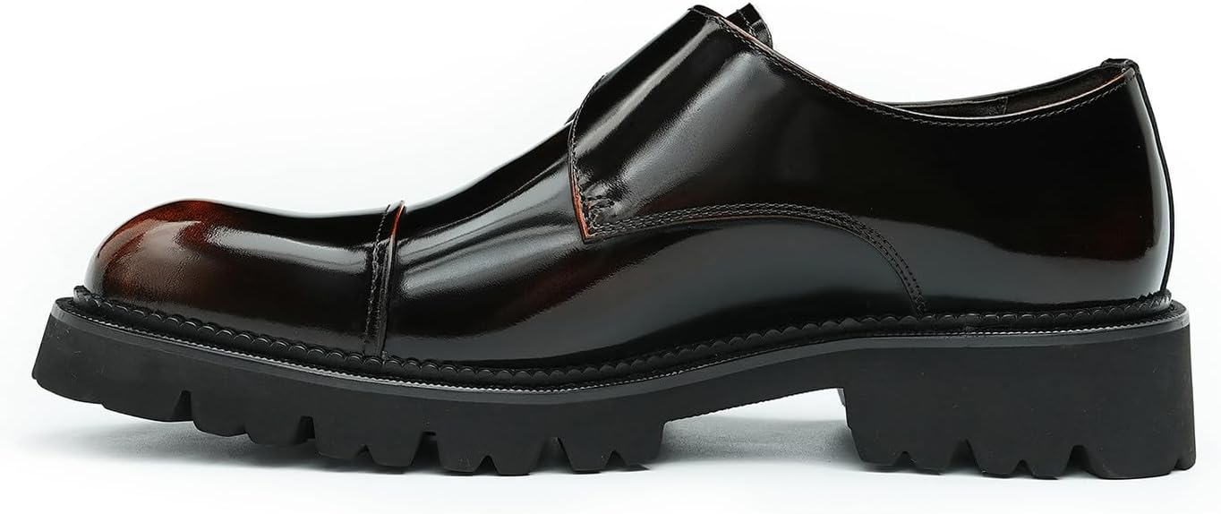 Мужские лоферы Santimon Mens черного цвета, кожаные туфли на беду для мужчин, повседневная бизнес-мода, лоферы с пряжкой, летняя обувь — фото 3
