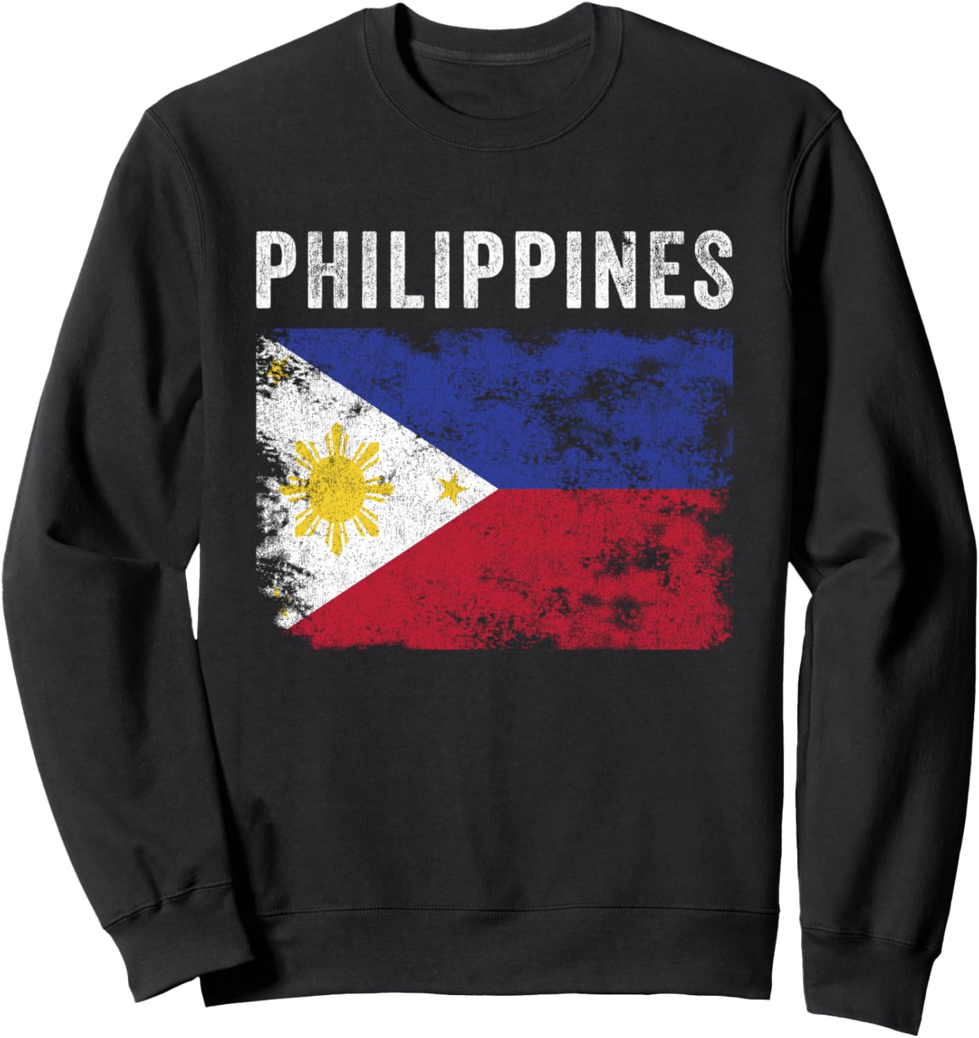 

Футболка с изображением флага Филиппин в стиле «потертый» - для мужчин, женщин и детей - черная Philippines Flag Nation, Черный, Футболка с изображением флага Филиппин в стиле «потертый» - для мужчин, женщин и детей - черная Philippines Flag Nation