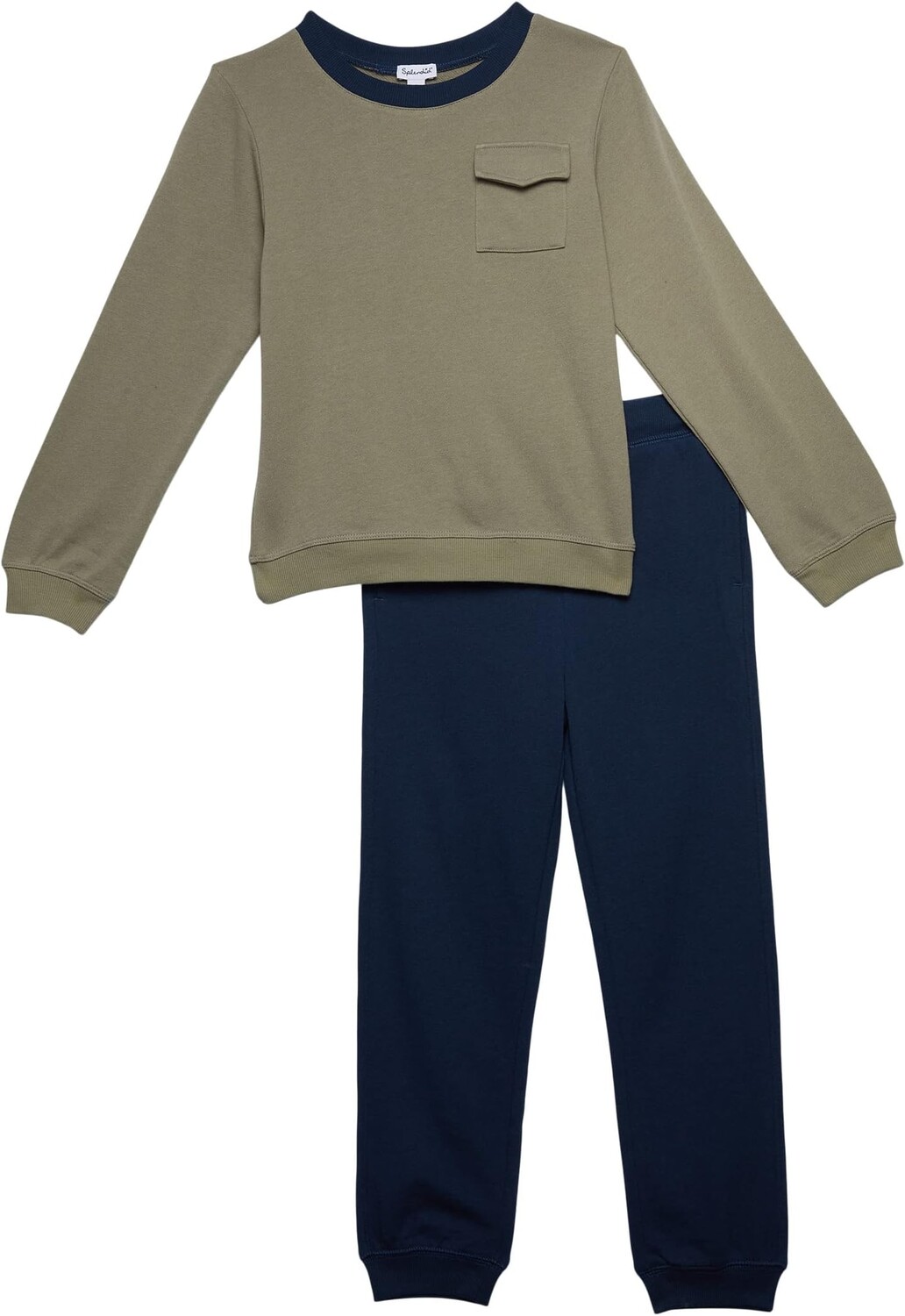 

Детский набор Splendid Littles Pocket Sweatshirt & Pants Set, цвет Olive Mist