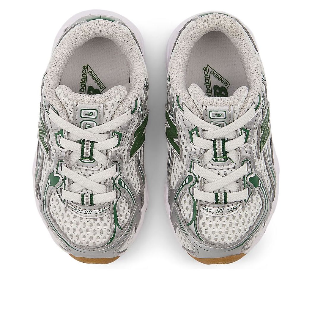 (TD) New Balance 740 Bungee Lace 'Silver Metallic Dark Alpine Green' — фото 4