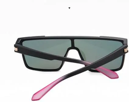 

Солнцезащитные очки в полуободковой оправе 2027 года с популярным зеркальным покрытием, предназначенные для вождения и защиты от УФ-излучения UV400 MTZJH, Black Grey