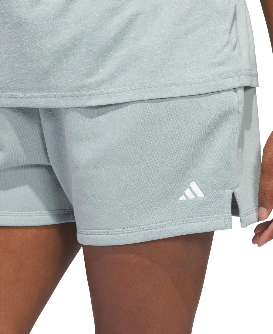 Шорты большого размера с логотипом (маленький размер) Adidas, белый — фото 4