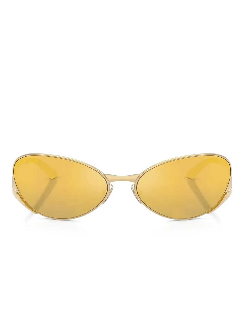 

Солнцезащитные очки в овальной оправе Versace, желтый