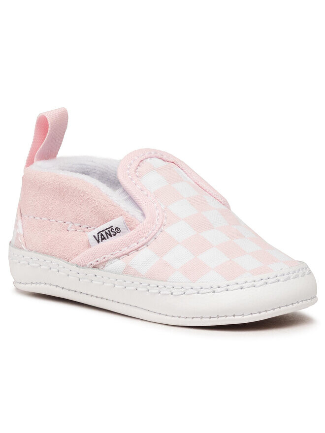 Тканевые кроссовки Slip-On V Crib VN0A2XSL04E1 Vans, розовый/белый — фото 2