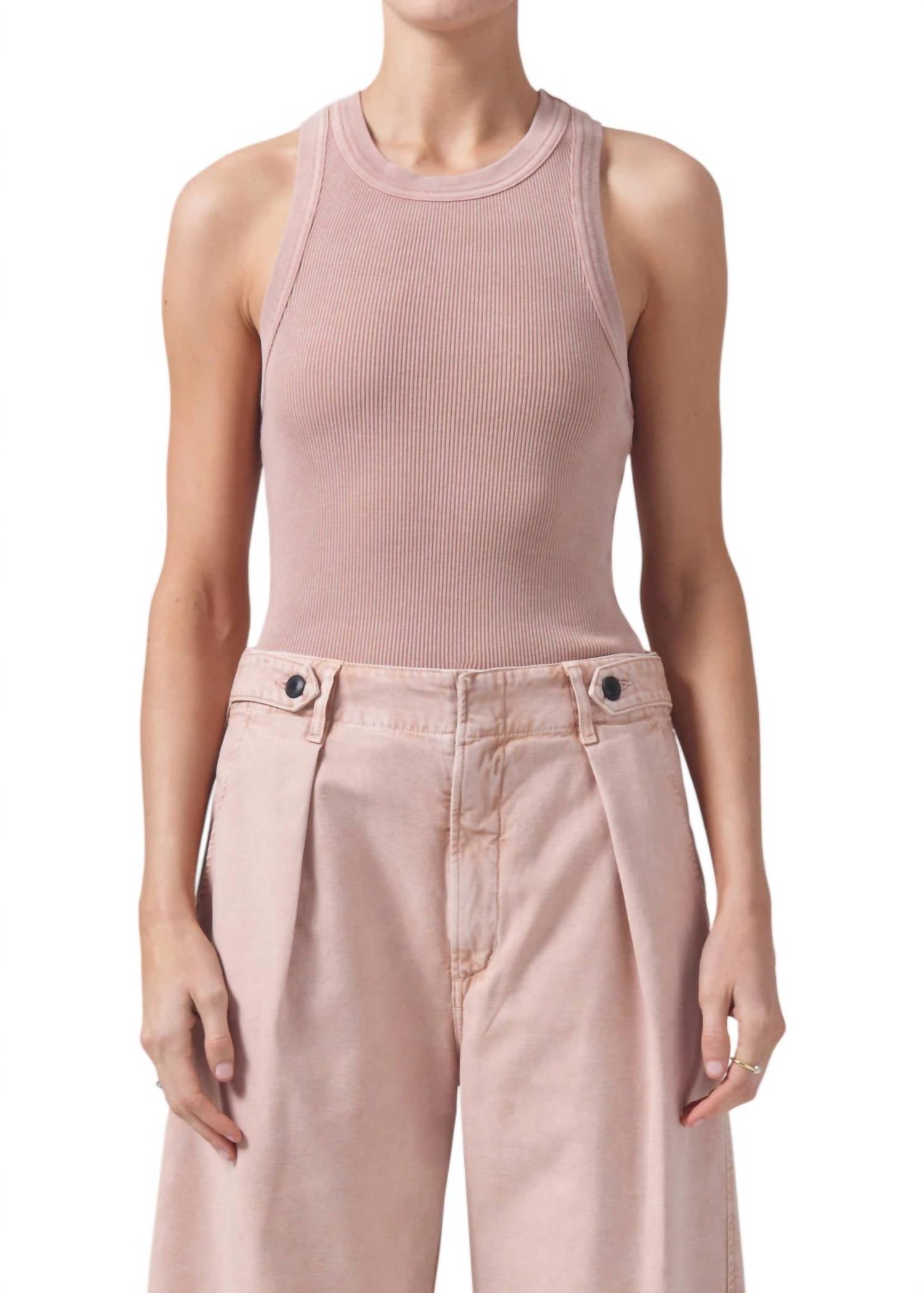 

Топ Isabel Rib Tank Top в цвете Mineral Rose Citizens of Humanity