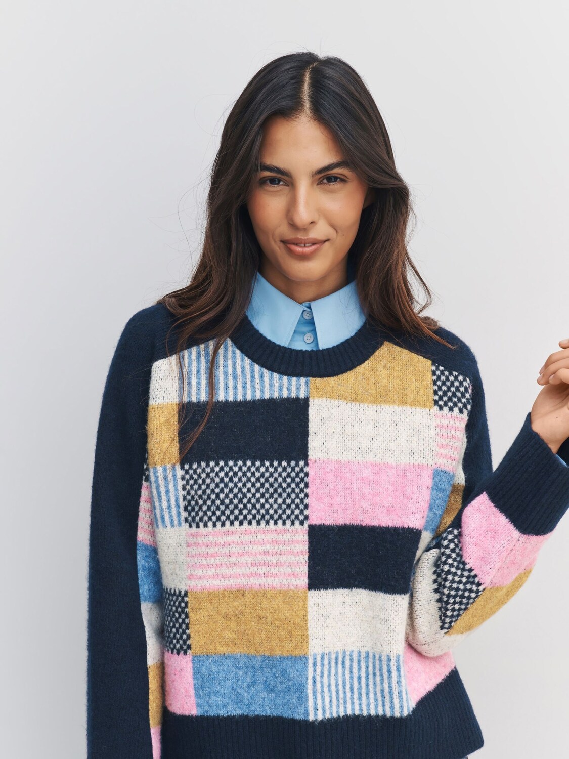 Next Свитер в цвете Marine Blue, Light Blue — фото 4