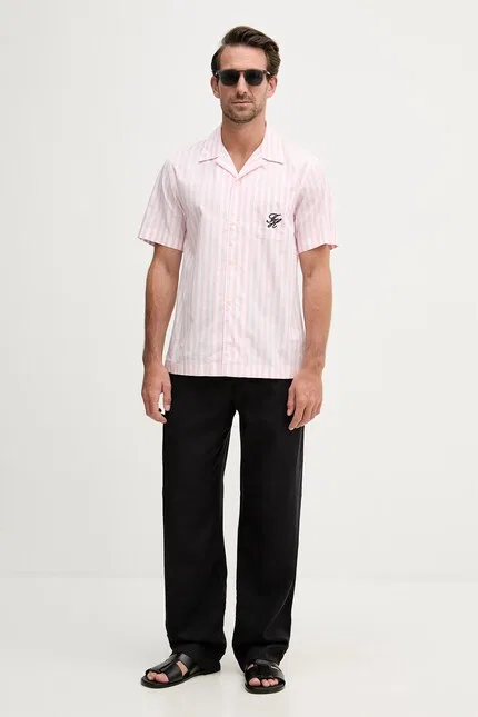 Рубашка хлопковая SUMMER Tommy Hilfiger, розовый — фото 2