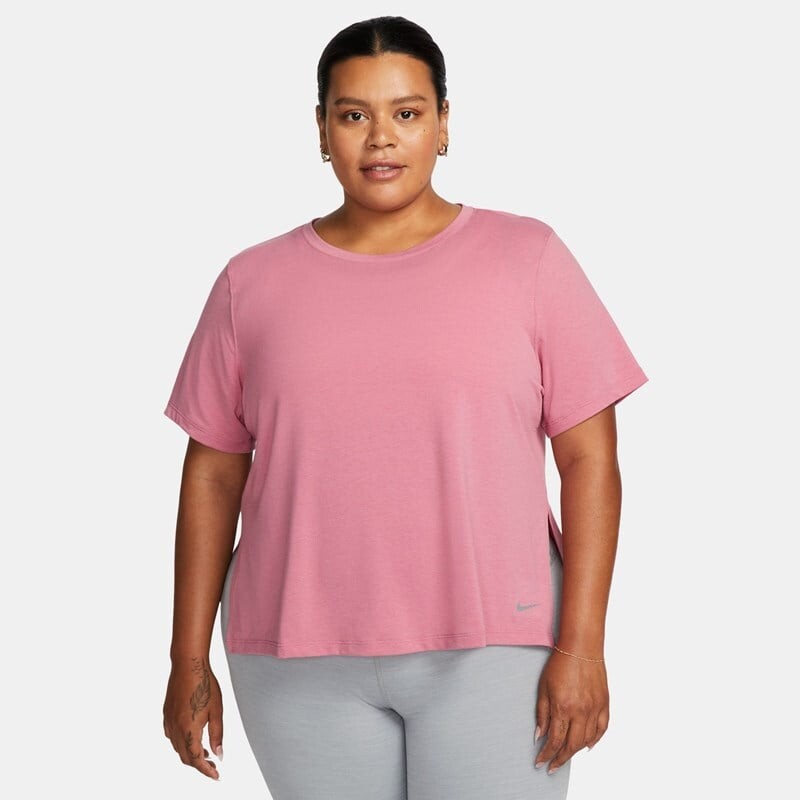 

Женская футболка для йоги dri-fit Nike, бордовый