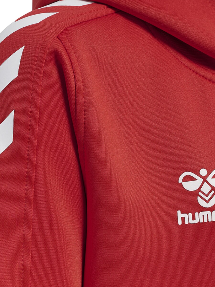 Спортивная толстовка с капюшоном на молнии Hummel, красный — фото 4