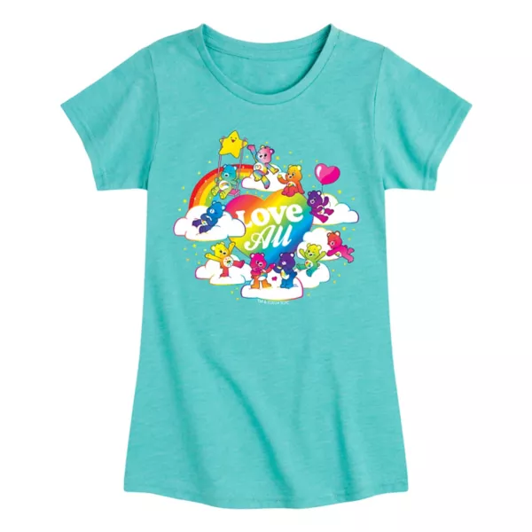 

Футболка с принтом Care Bears «Любовь для всех» для девочек 7-16 лет Licensed Character, синий