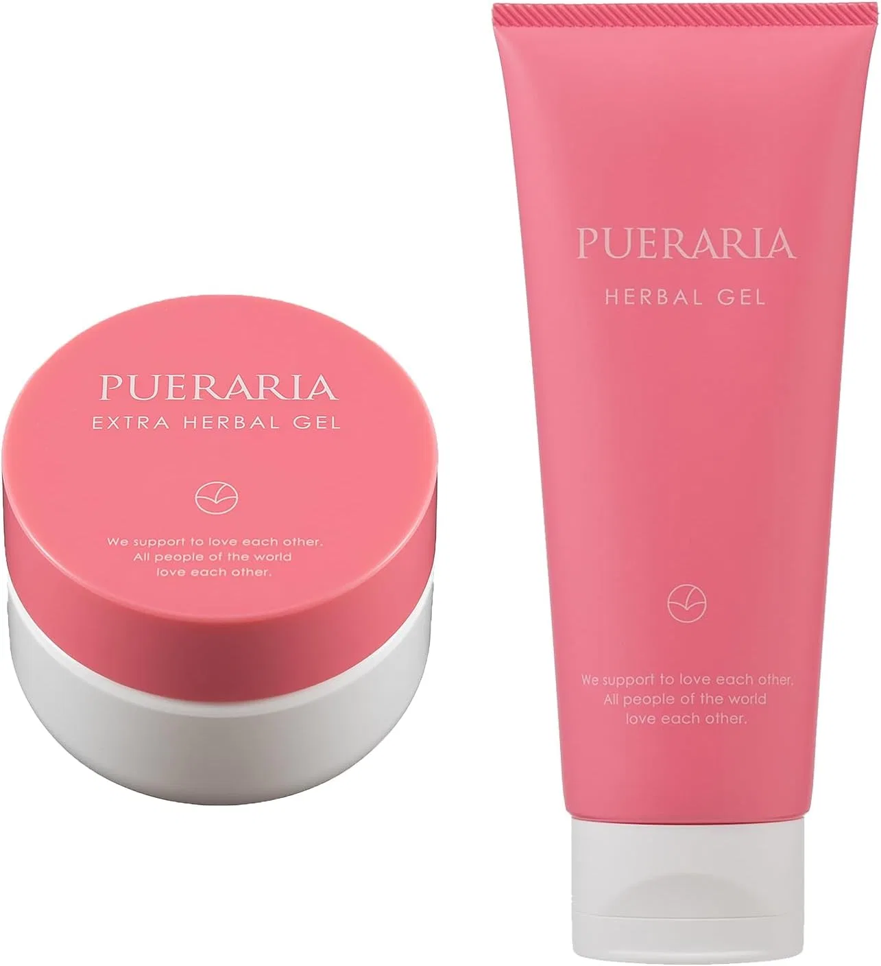Гель для груди Love Cosmetics Pueraria Extra Herbal Gel 150 г и Herbal Gel 240 г, набор из 2 шт, увлажняющий