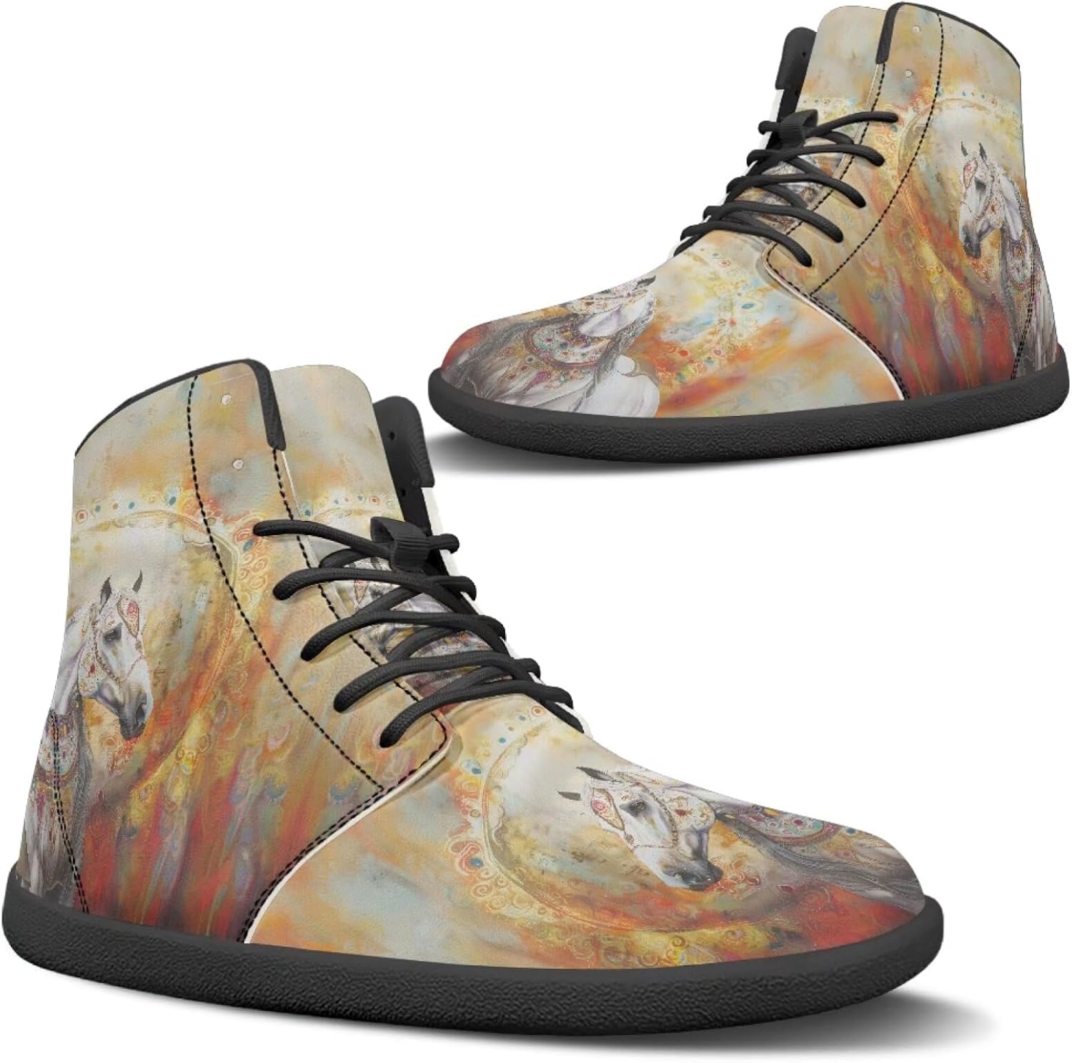 

Мужские кроссовки Binienty широкой ширины для ходьбы, Aesthetic Horse