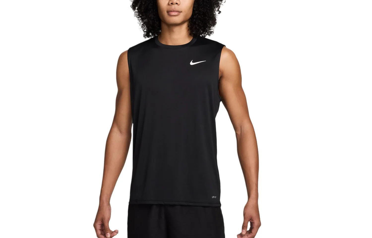 Nike Мужская майка-борцовка черно-белая