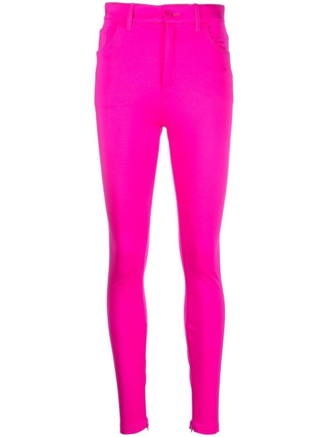 

Balenciaga брюки Satin Stretch с завышенной талией, розовый