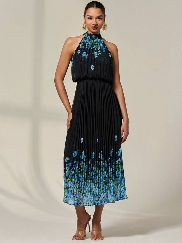 

Цветочное плиссированное макси-платье Jolie Moi